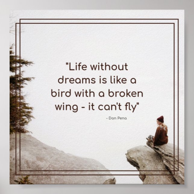 Affiche Motivationnelle - Citation de vie inspirante (Devant)