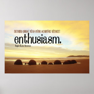 Affiche motivationnelle de l'enthousiasme