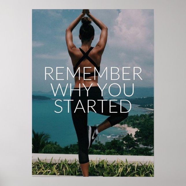 Affiche motivationnelle de l'entraînement (Devant)