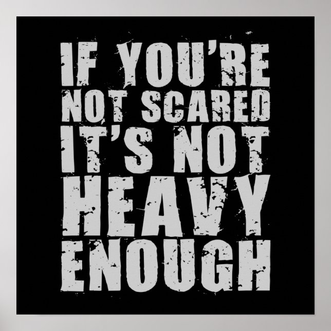 Affiche motivationnelle de l'entraînement (Devant)