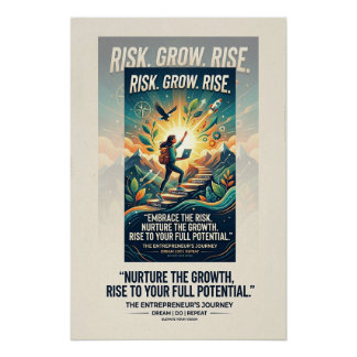 Affiche motivationnelle Imagine Construire Réussir