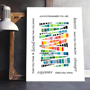 Affiche Motivationnelle Inspiration Brave Citation forte