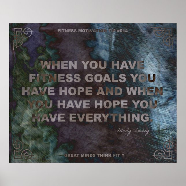 Affiche motivationnelle pour la condition physique (Devant)