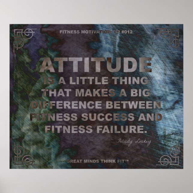 Affiche motivationnelle pour la condition physique (Devant)