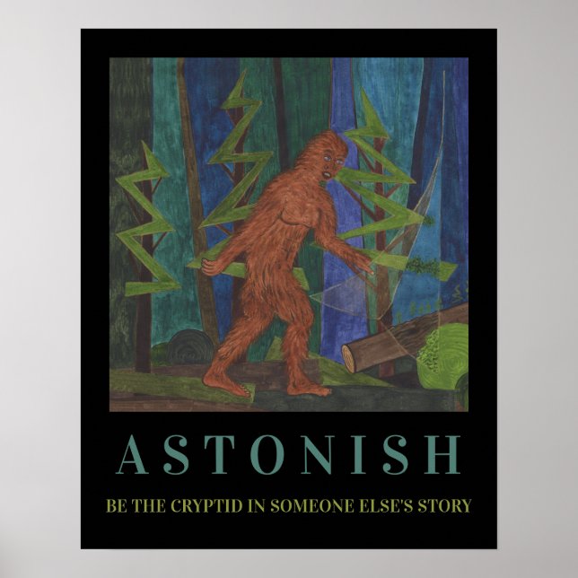 Affiche motivationnelle Sasquatch (Devant)