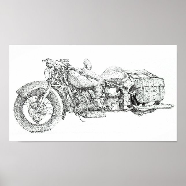Affiche moto (Devant)