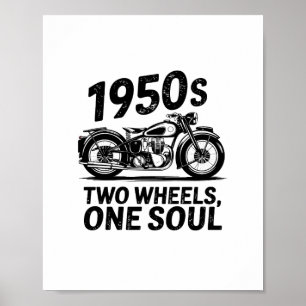 Affiche Moto à deux roues, à une âme