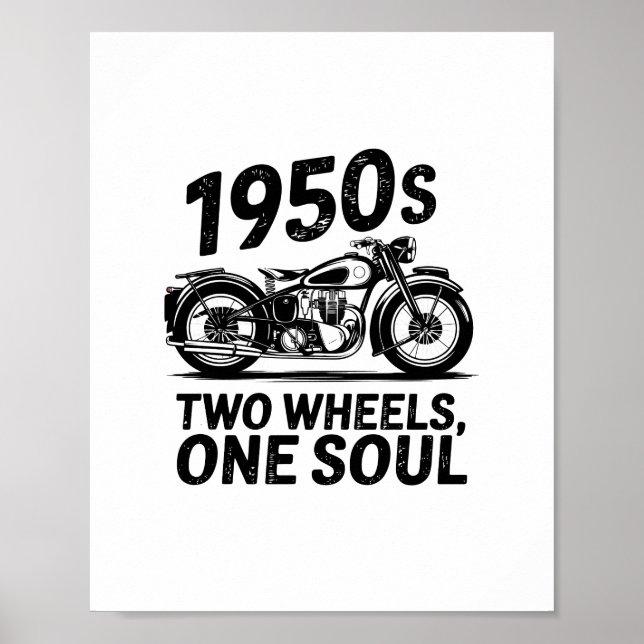 Affiche Moto à deux roues, à une âme (Devant)