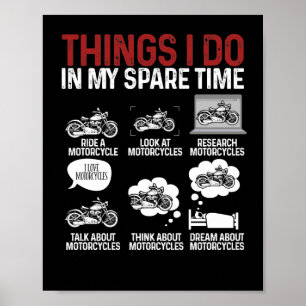 Affiche Moto Biker Rider Que Je Fais Dans Mon Épargne