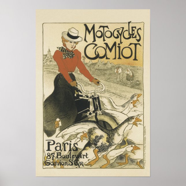 Affiche Moto Comiot Paris (Devant)