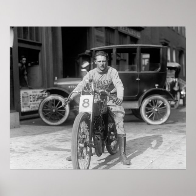Affiche Moto de course, 1922 (Devant)