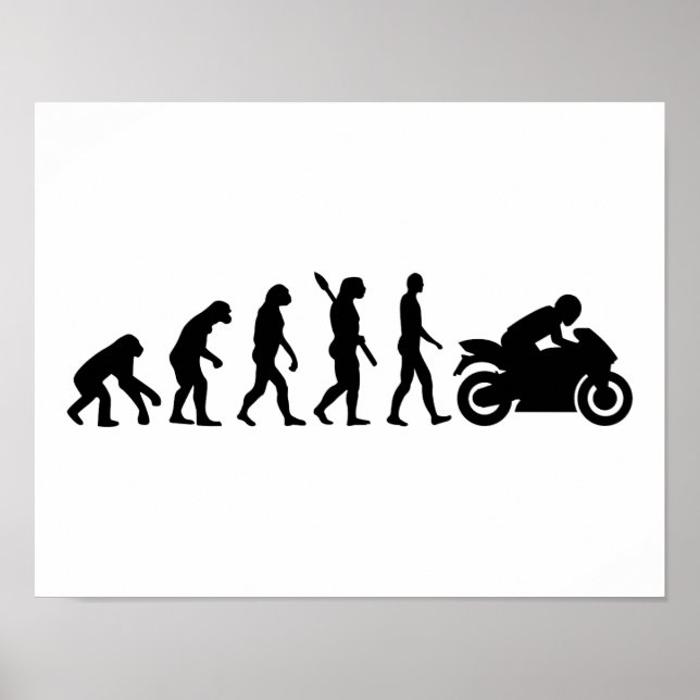 Affiche Moto Evolution (Devant)