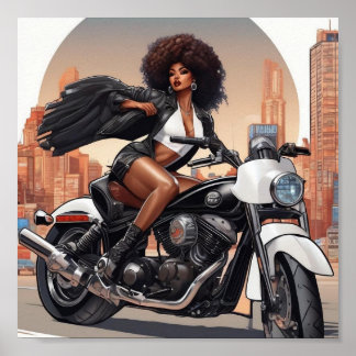 Affiche moto sexy 