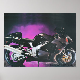 Affiche Moto Suzuki Hayabusa GSX 1300R - A3