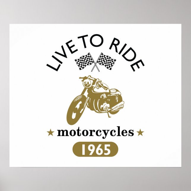 Affiche Moto vintage (Devant)