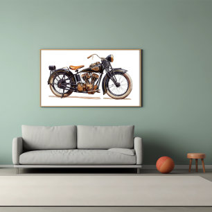 Affiche Moto Vintage classique