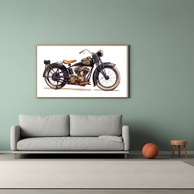 Affiche Moto Vintage classique (Créateur téléchargé)