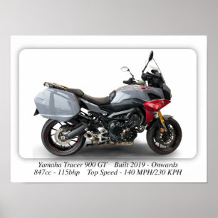 Affiche Moto Yamaha Tracer 900 GT - Format A3 Imprimer