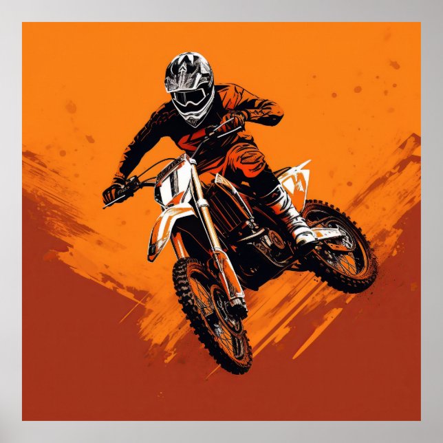 Affiche Motocross (Devant)