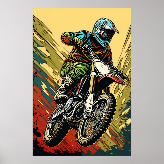 Affiche Motocross (Devant)