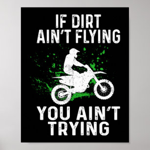 Affiche Motocross À Vélo Irrégulier Si Vous N'Êtes Pas En 