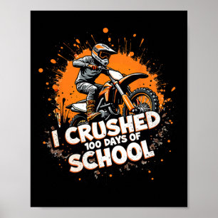 Affiche Motocross Dirt Vélo Enfants Jeunesse J'Ai Écrasé 1