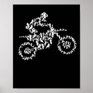 Affiche Motocross motocross silhouette dirt moto moto