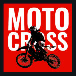 Affiche Motocross Motorcycle Sport Pop Art<br><div class="desc">Image d'art pop motocross</div>