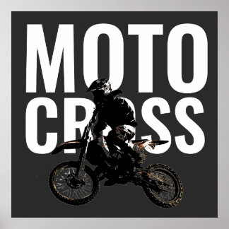 Affiche Motocross Motorcycle Sport Pop Art