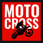 Affiche Motocross Motorcycle Sport Pop Art<br><div class="desc">Image d'art pop motocross</div>