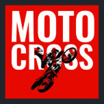 Affiche Motocross Motorcycle Sport Pop Art<br><div class="desc">Image d'art pop motocross</div>