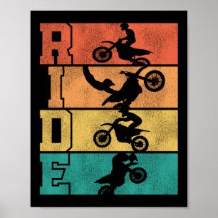 Affiche Motocross Vintage Retro