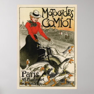 Affiche Motocycles Comiot