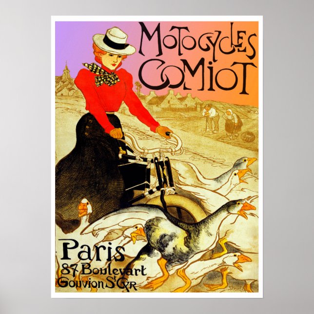 Affiche Motocycles Comiot (Devant)