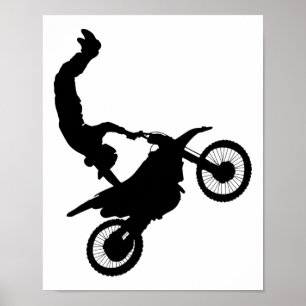 Affiche Motorcross Handstand Print