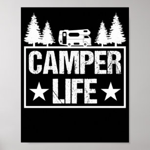 Affiche Motorhome RV Camping Camper Life