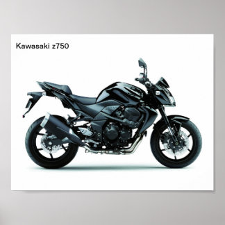 Affiche motos kawasaki z750