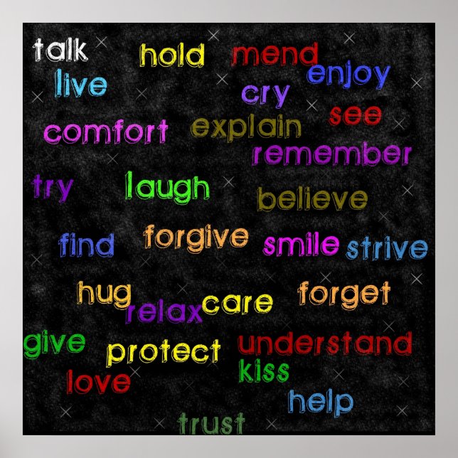 Affiche Mots (Devant)