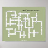 Mots croisés Puzzle Grumpy Humour Olive