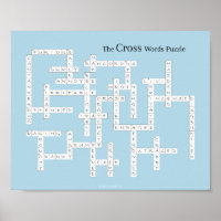 Mots croisés Puzzle Grumpy Vocabulaire Humour Bleu