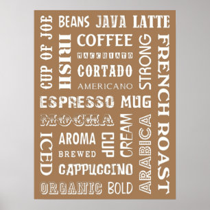 AFFICHE MOTS DE CAFÉ