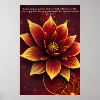 Affiche Mots de coeur : Un cadeau personnalisé d'amour