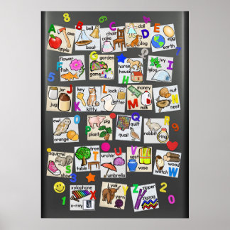 Affiche Mots De Vue Plus Autres Alphabet