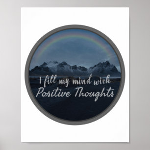 Affiche mots d'inspiration matinale pour l'acceptation de