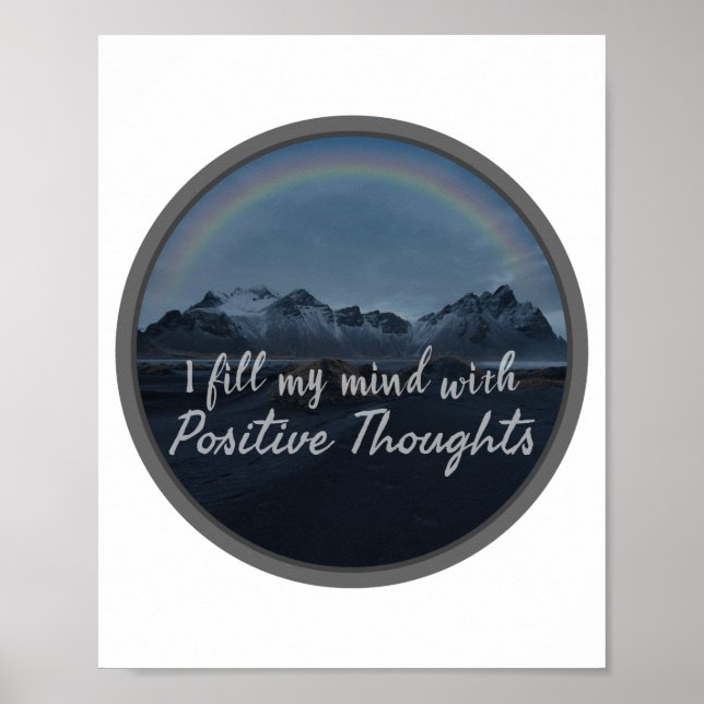 Affiche mots d'inspiration matinale pour l'acceptation de  (Devant)