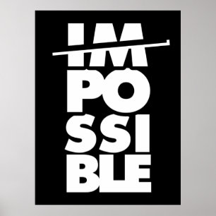 Affiche Mots possibles Impossible, motivation