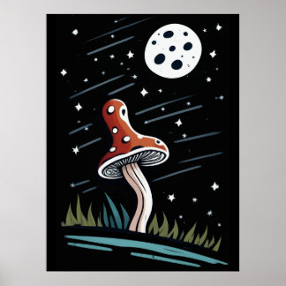 Affiche Mou par clair de lune