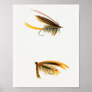 Affiche Mouches de pêche #3