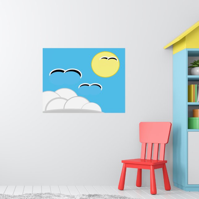 Affiche - Mouettes en vol (Pépinière 1)