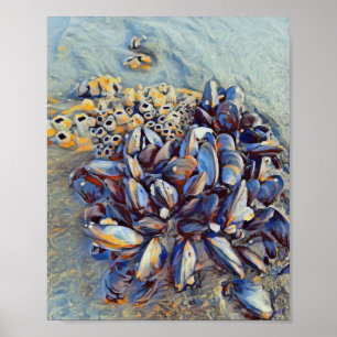 Affiche Moule bleue copie de 8 x 10 toiles